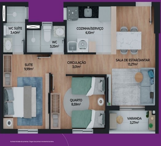Tipo A - 50,88 m²