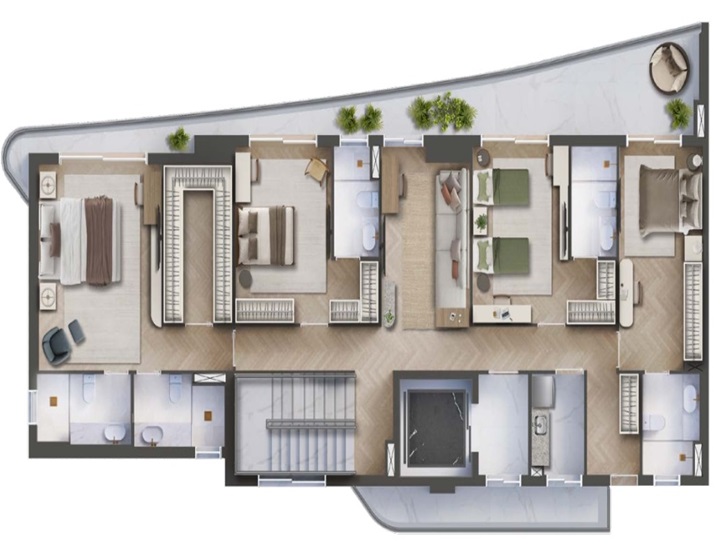 Duplex 372,15 m² - Inferior