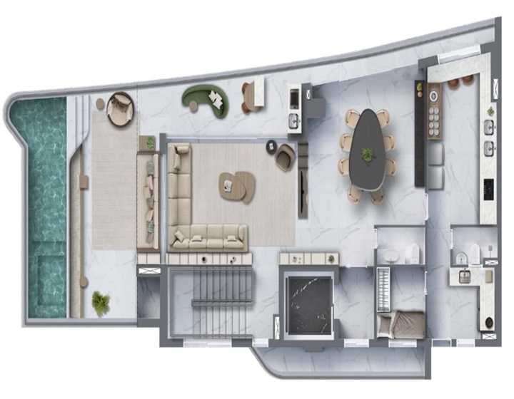 Duplex 372,15 m² - Superior