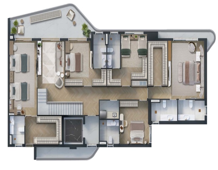 Duplex 439,91 m² - Inferior