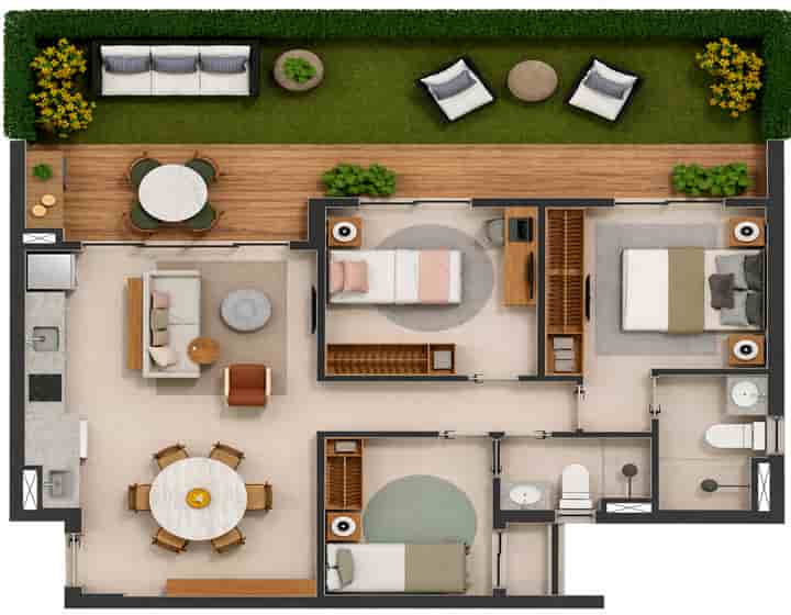 97,46 m² a 109,31 m²