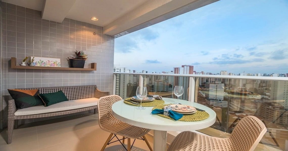 Apartamento Decorado - Varanda.